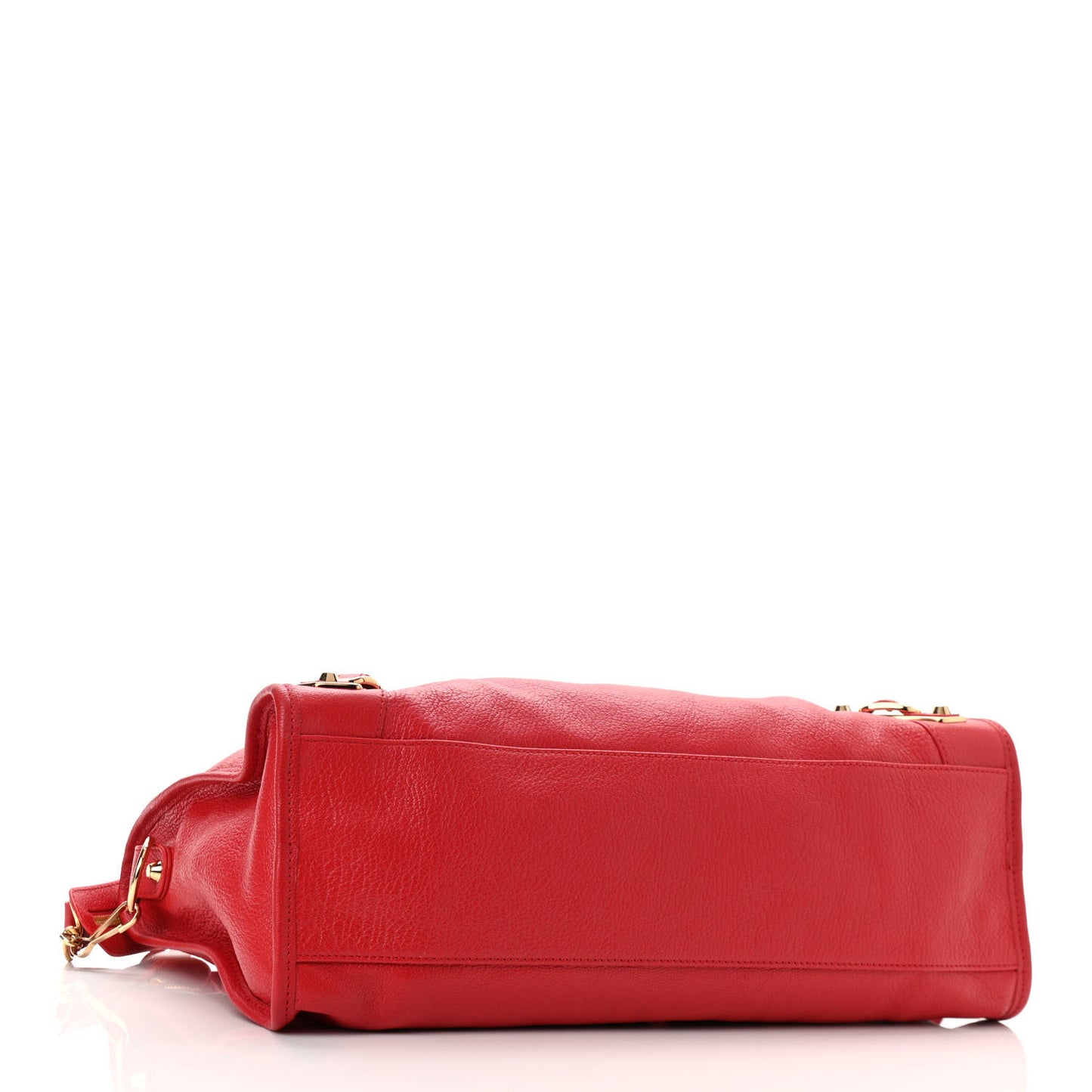 Chevre Gold Metallic Edge Hardware City Rouge Grenade