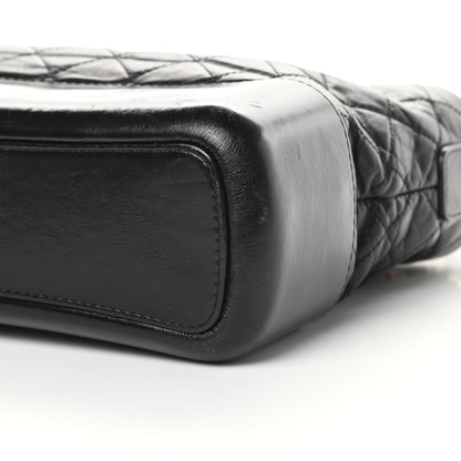 Chanel Aged Calfskin Quilted Medium Gabrielle Hobo Black 11 of 16