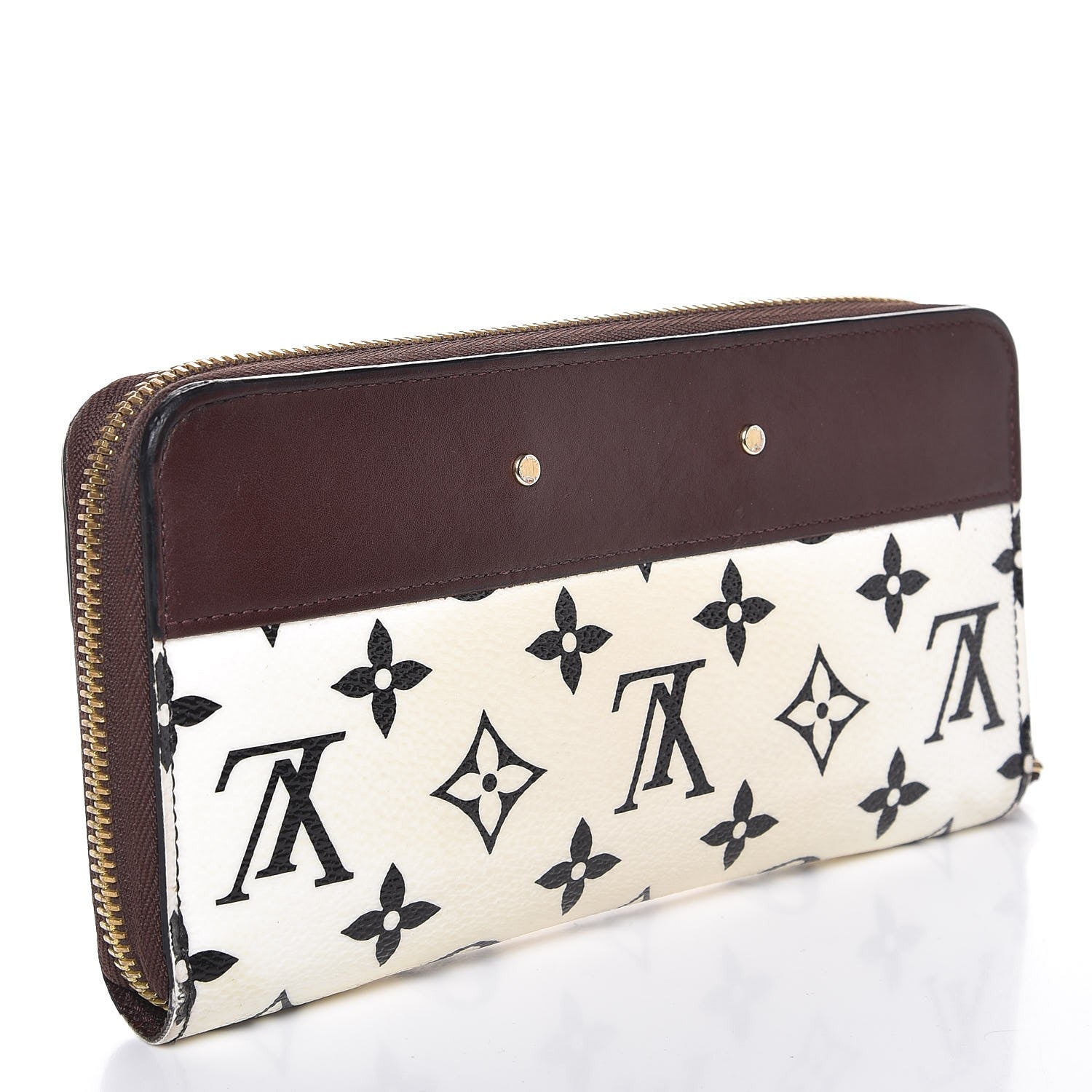 Louis Vuitton Calfskin Monogram Gamma Zippy Wallet White Chocolate 11 of 16