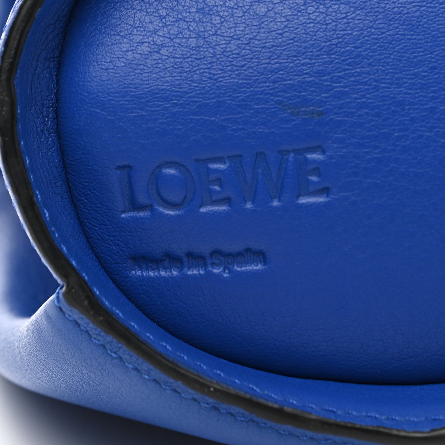 Loewe Calfskin Mini Elephant Crossbody Bag Electric Blue 6 of 9