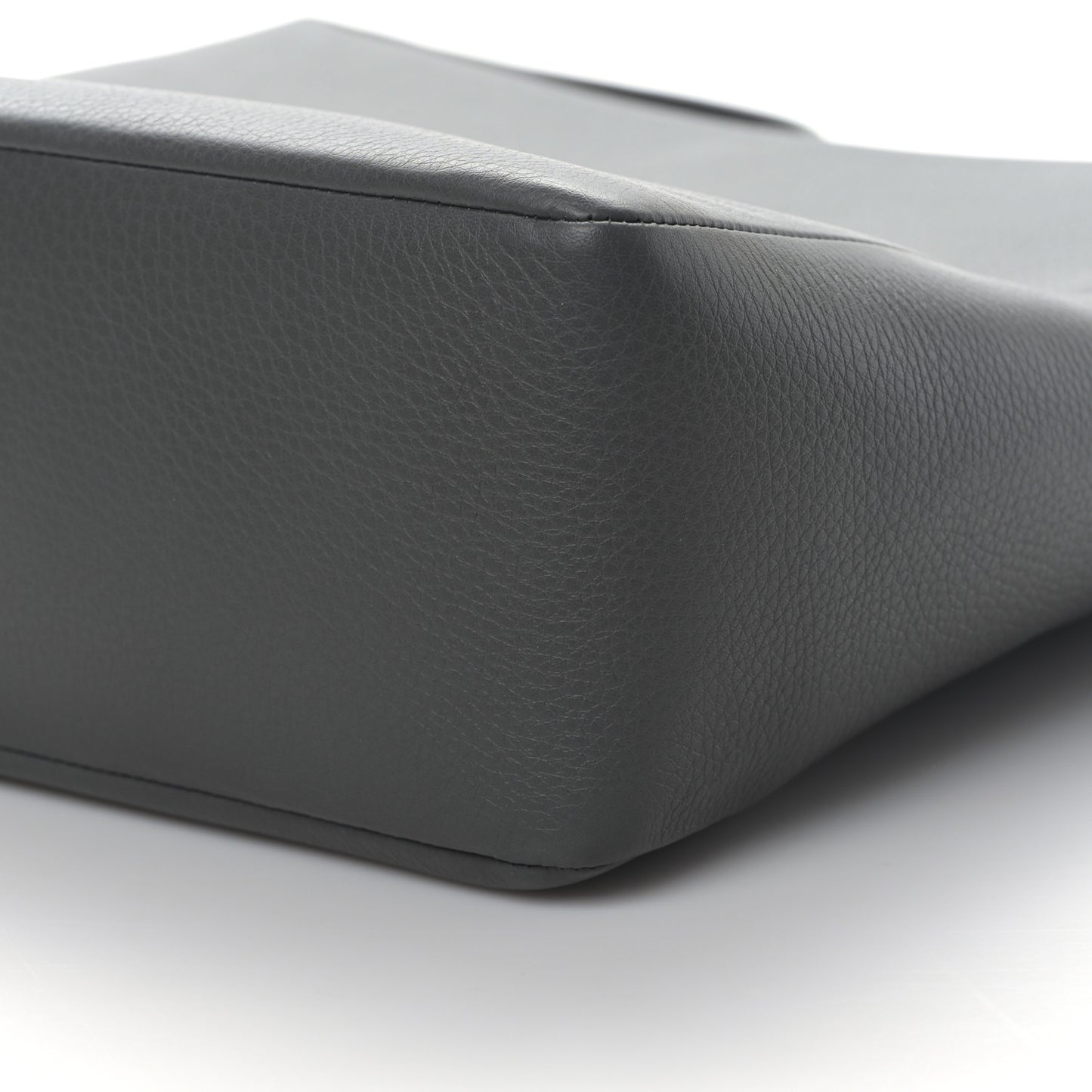 Grained Calfskin Piper Hobo Charcoal