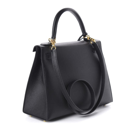 Hermes Epsom Kelly Sellier 28 Black 4 of 12