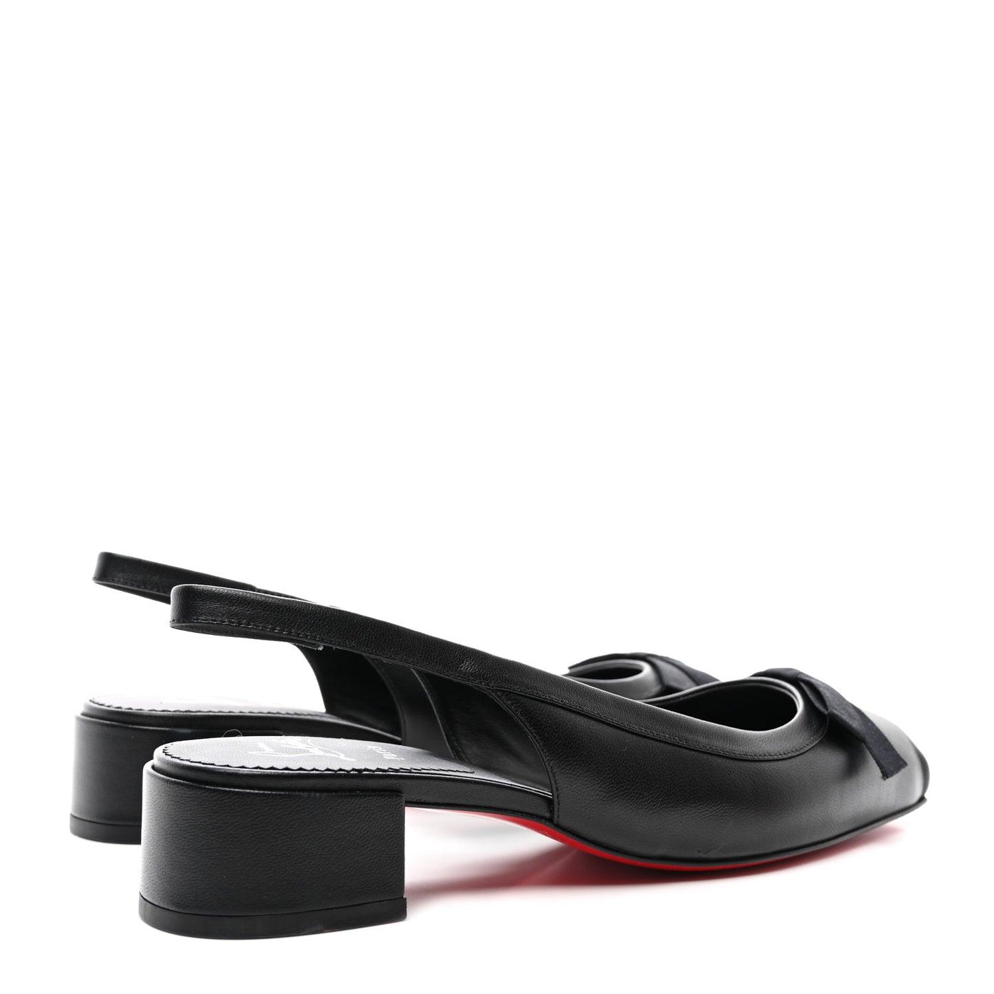 Nappa Mamaflirt 30mm Bow Sling Ballerinas 40.5 Black