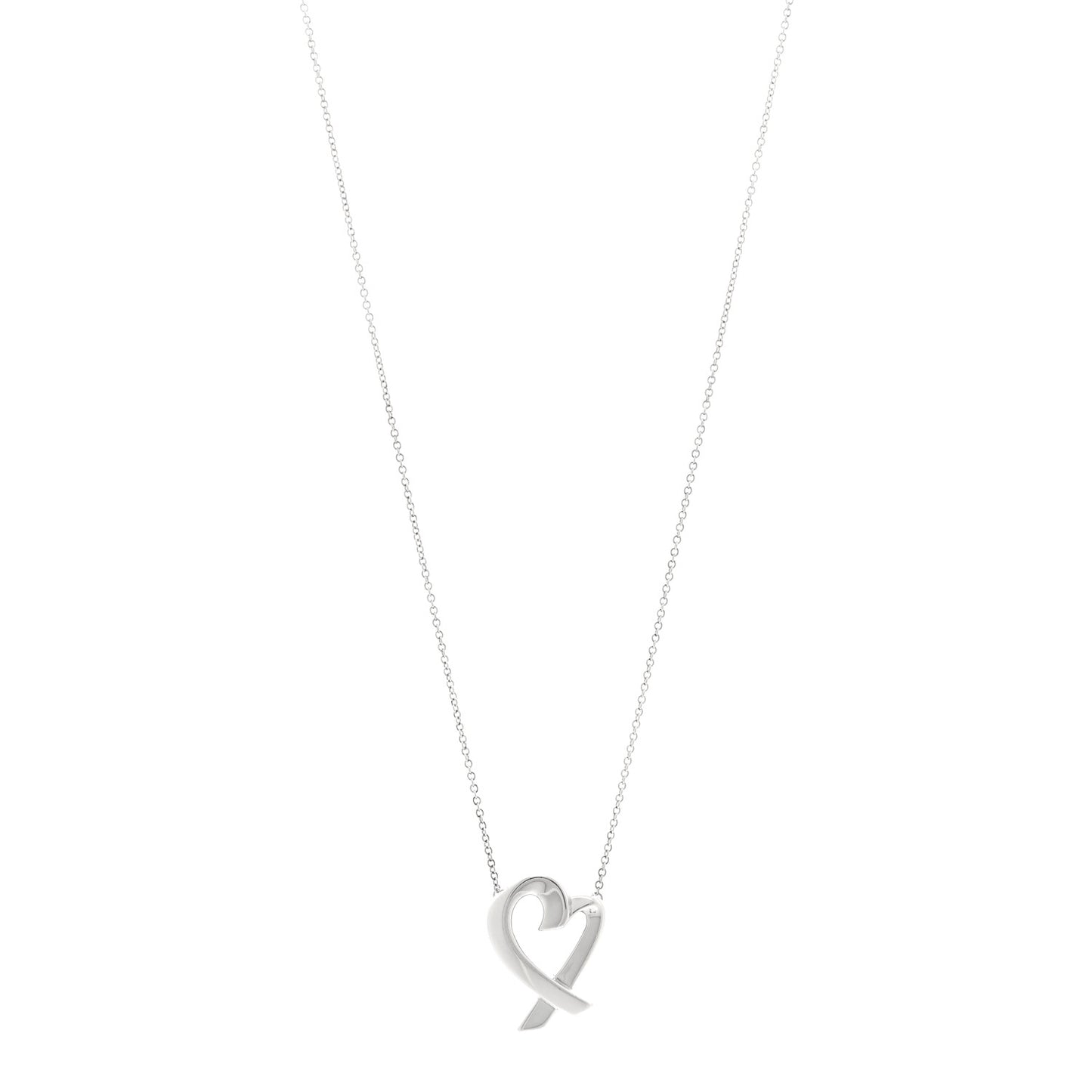 Sterling Silver Paloma Picasso Loving Heart Pendant Necklace
