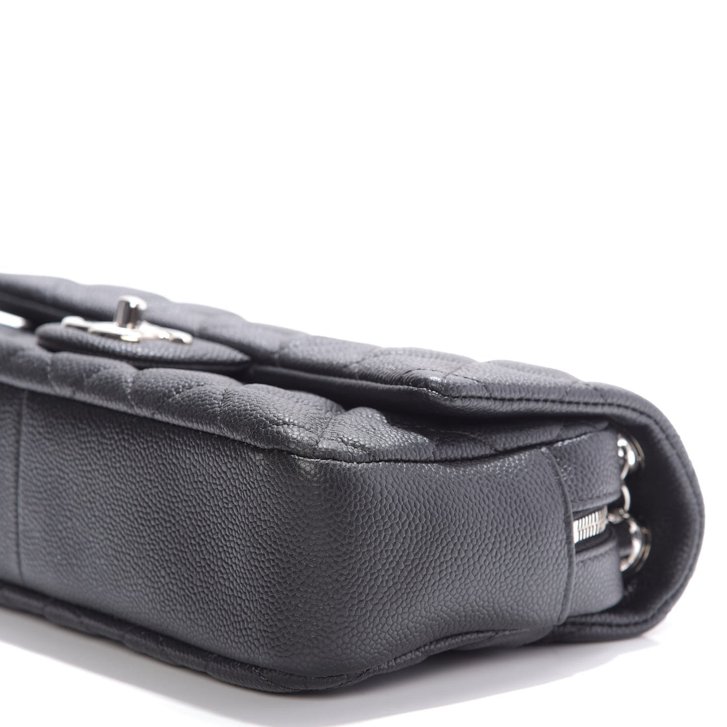 Caviar Quilted Medium Easy Flap Black