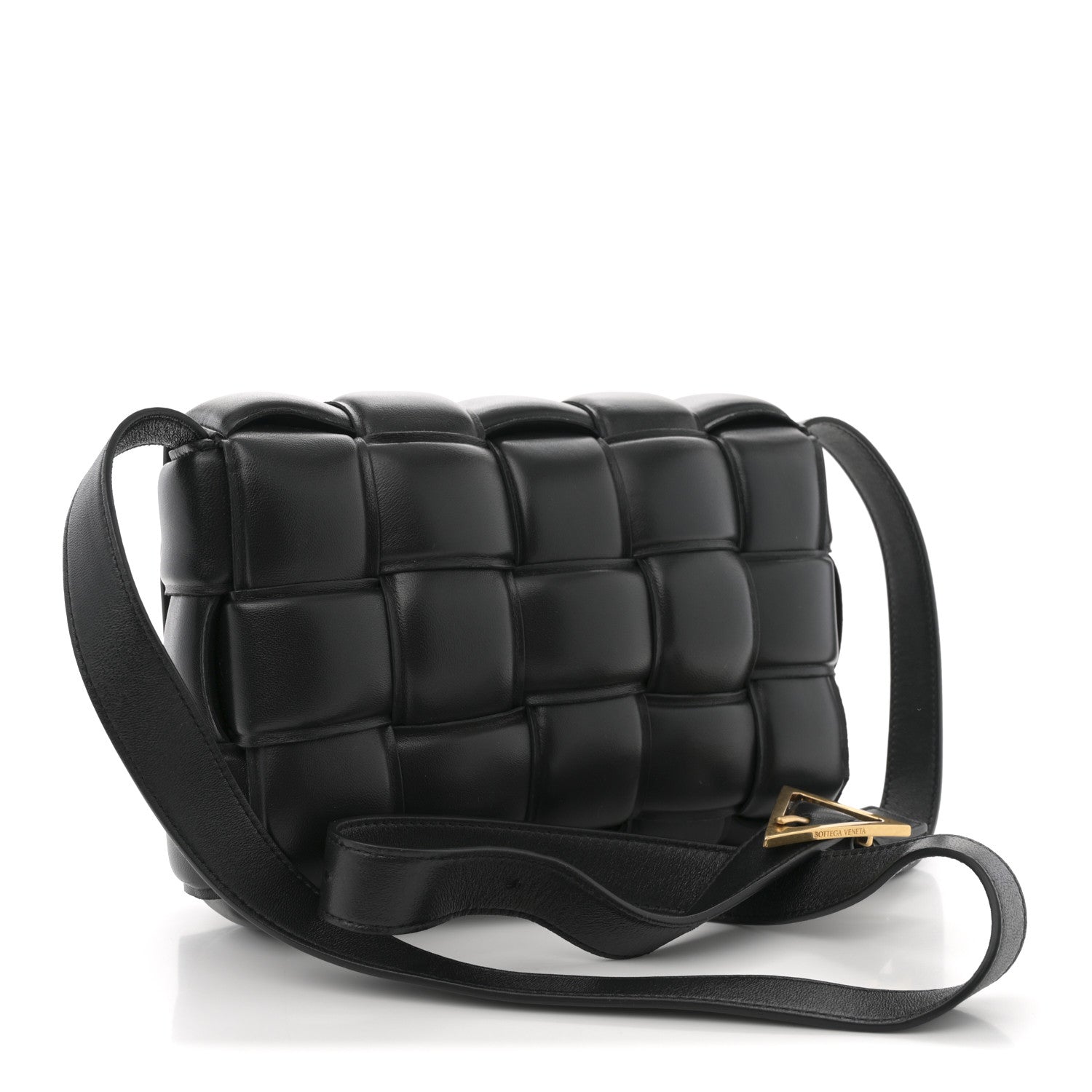 Bottega Veneta Nappa Maxi Intreccio Padded Cassette Crossbody Bag Black 2 of 9