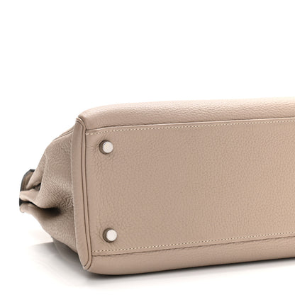 Hermes Taurillon Clemence Kelly Retourne 32 Gris Tourterelle 10 of 14