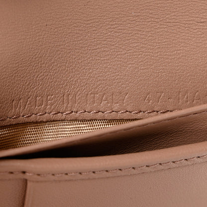 Christian Dior Grained Calfskin Supple Cannage Caro Scarlet Zipped Wallet Rose Des Vents 7 of 7