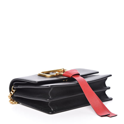 Valentino Garavani Smooth Calfskin Mini VRing Crossbody Bag Black 4 of 10