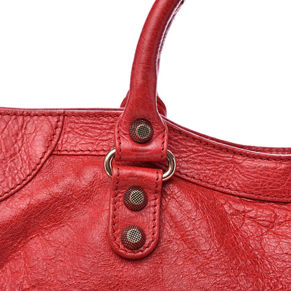Balenciaga Agneau Giant 12 Rose Gold Hardware City Rouge Coquelicot 12 of 17