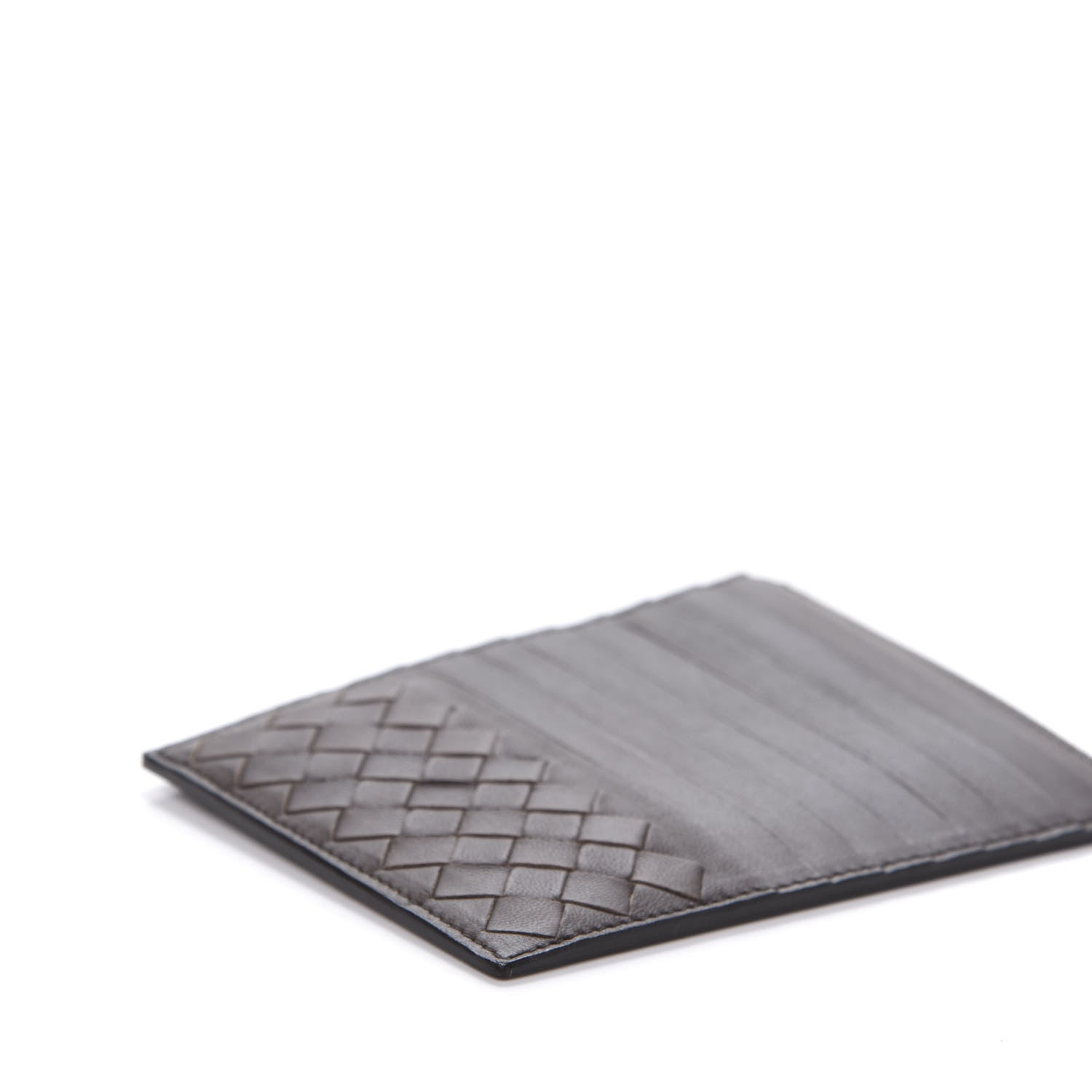 Bottega Veneta Calfskin Intrecciato Card Case Fondente 6 of 9