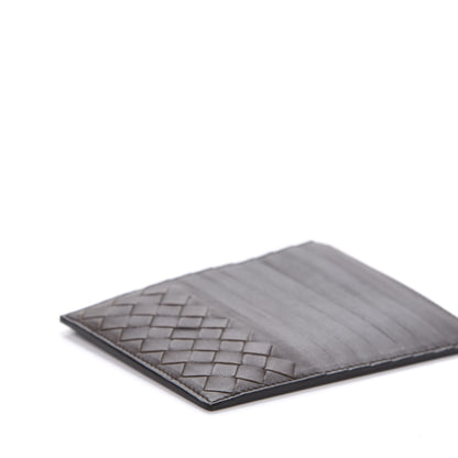 Bottega Veneta Calfskin Intrecciato Card Case Fondente 6 of 9