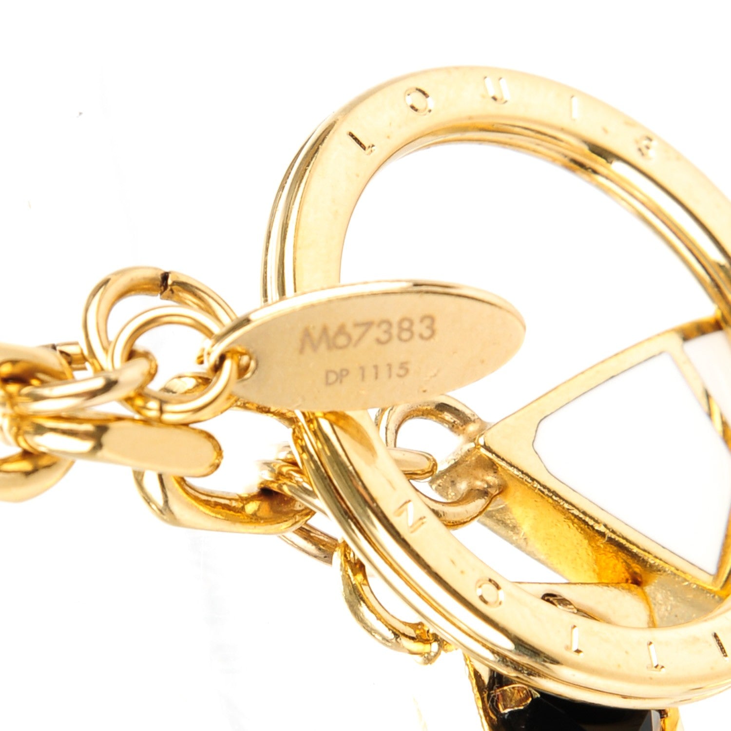 Louis Vuitton Malletage Flowers Bag Charm Key Holder 4 of 5