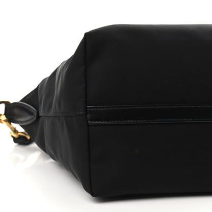 Prada Tessuto Nylon Soft Calf Shopping Tote Black 8 of 10