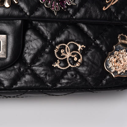 Chanel Aged Calfskin Lucky Charms 2.55 Reissue 225 Flap Black 8 of 8