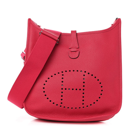 Hermes Taurillon Clemence Evelyne III PM Rose Extreme 1 of 11