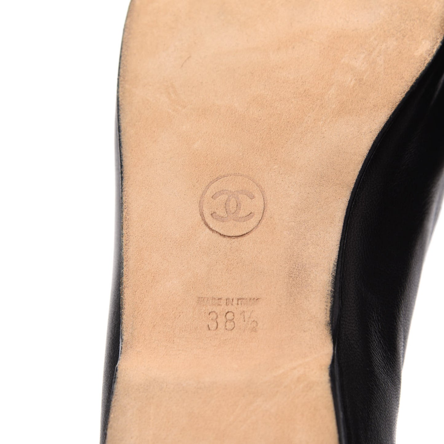 Lambskin CC Loafers 38.5 Black