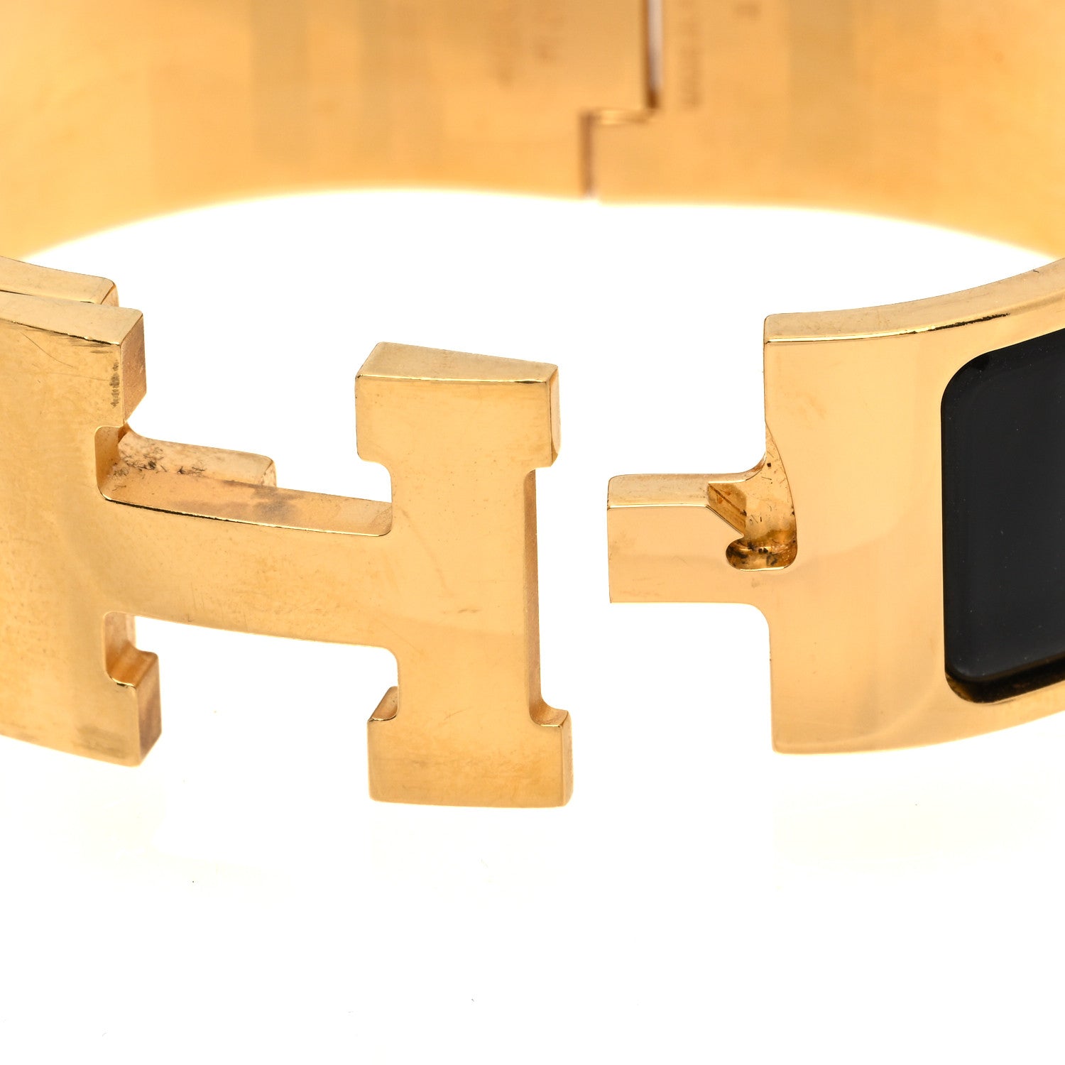 Hermes Enamel Wide Clic Clac H Bracelet PM Black 4 of 6