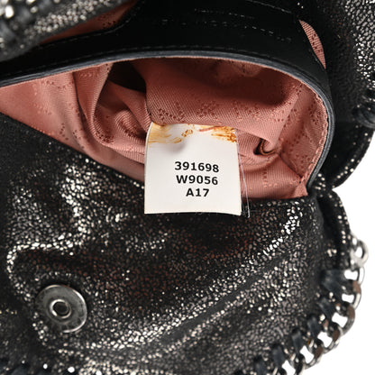 Stella McCartney Chamois Shiny Dotted Tiny Falabella Fold Over Tote Ruthenium 6 of 11