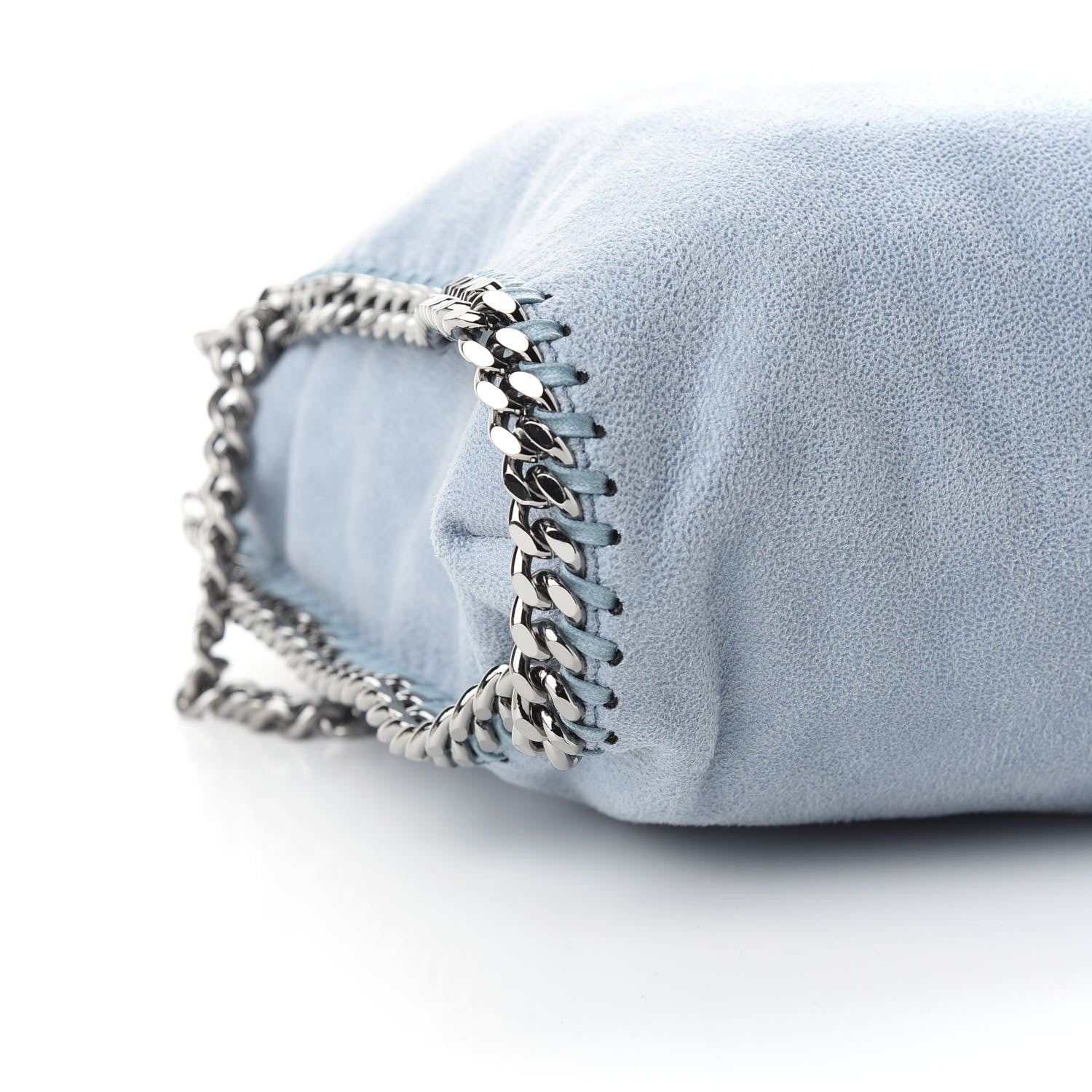 Stella McCartney Shaggy Deer Falabella Fold Over Tote Light Blue 7 of 8