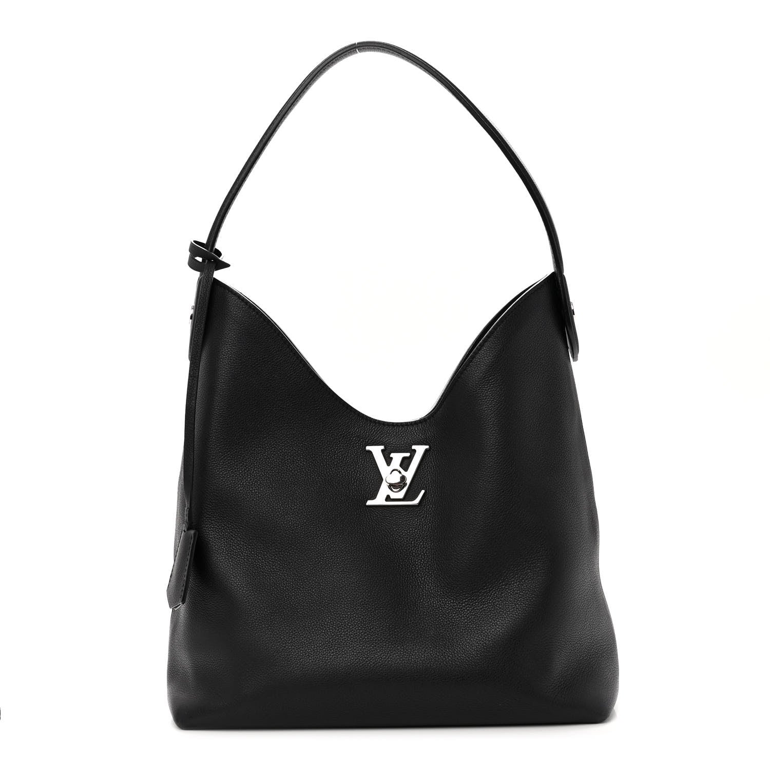 Louis Vuitton Calfskin Lockme Hobo Black 1 of 10