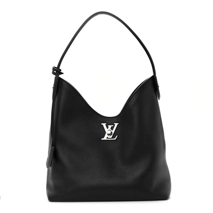 Louis Vuitton Calfskin Lockme Hobo Black 1 of 10
