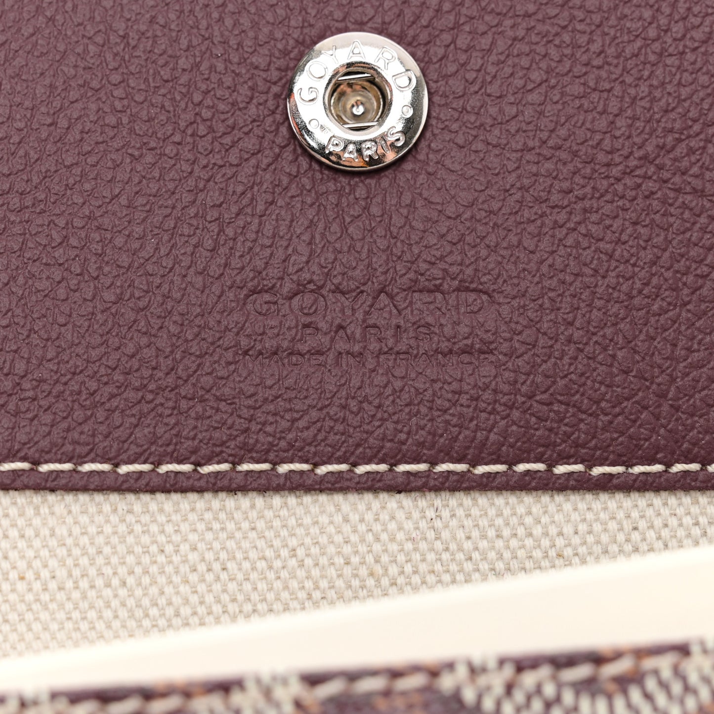 Goyardine Boheme Hobo Burgundy