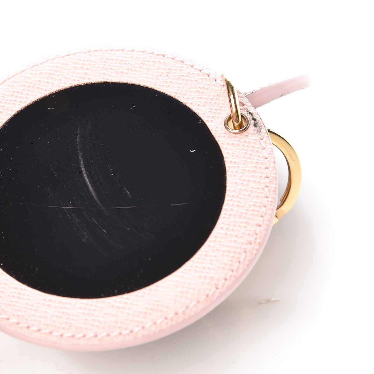 Monogram LV Mirror Bag Charm Key Holder Rose Ballerine