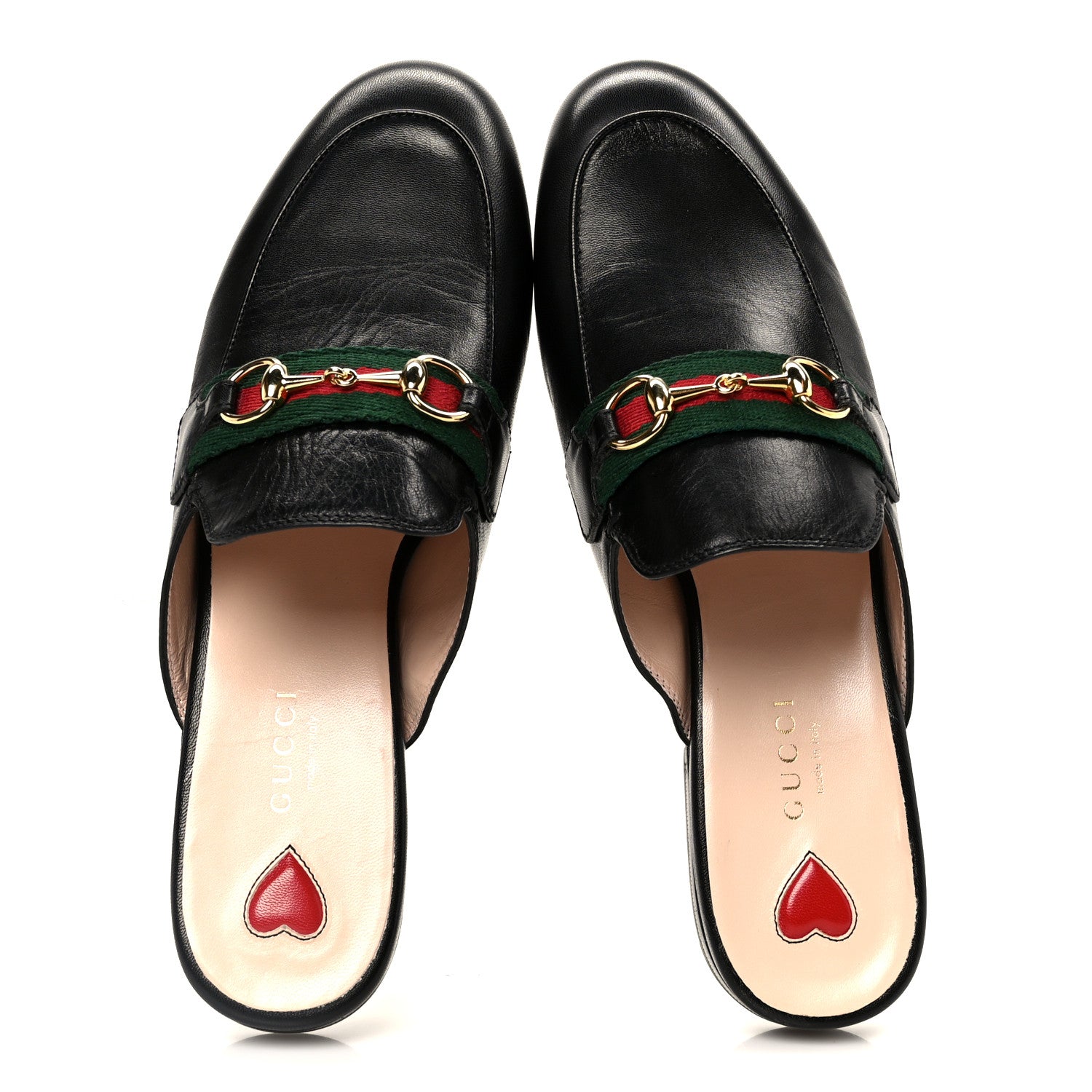 Gucci Malaga Kid Web Womens Princetown Slippers 37 Black 2 of 10
