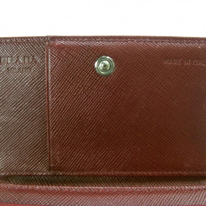 Prada Tessuto Saffiano Compact Wallet Rosso 4 of 8