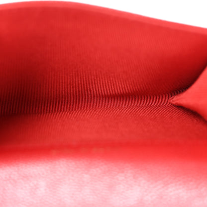 Chanel Caviar Quilted Flap Card Holder Wallet Red 5 of 11