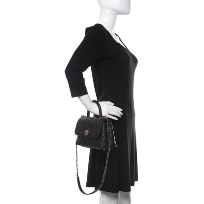Chanel Caviar Quilted Mini Coco Handle Flap Black 2 of 12