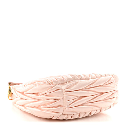 Miu Miu Satin Matelasse Small Wander Hobo Orchidea 4 of 10