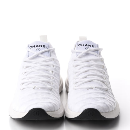 Chanel Fabric Logo Sneakers 39 White 2 of 9