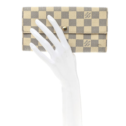 Louis Vuitton Damier Azur Sarah Wallet 2 of 10