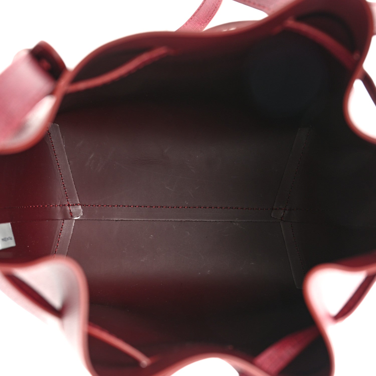Mansur Gavriel Saffiano Mini Bucket Bag Claret 5 of 10
