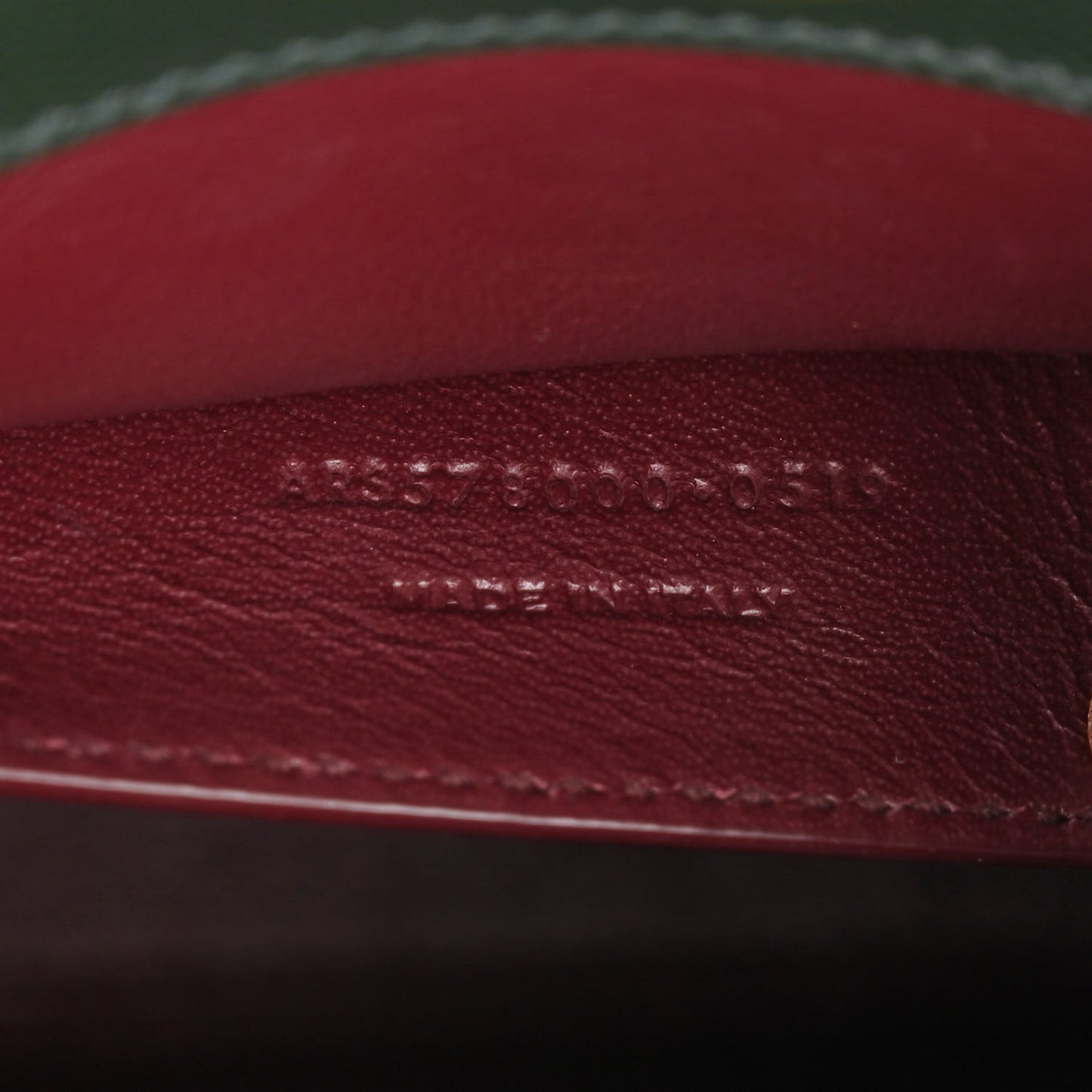 Grain de Poudre Medium Classic Monogram Cassandra Top Handle Dark Green