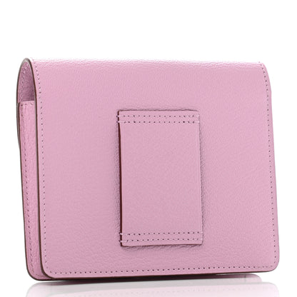 Hermes Chevre Mysore Roulis Slim Wallet Mauve Sylvestre 3 of 7