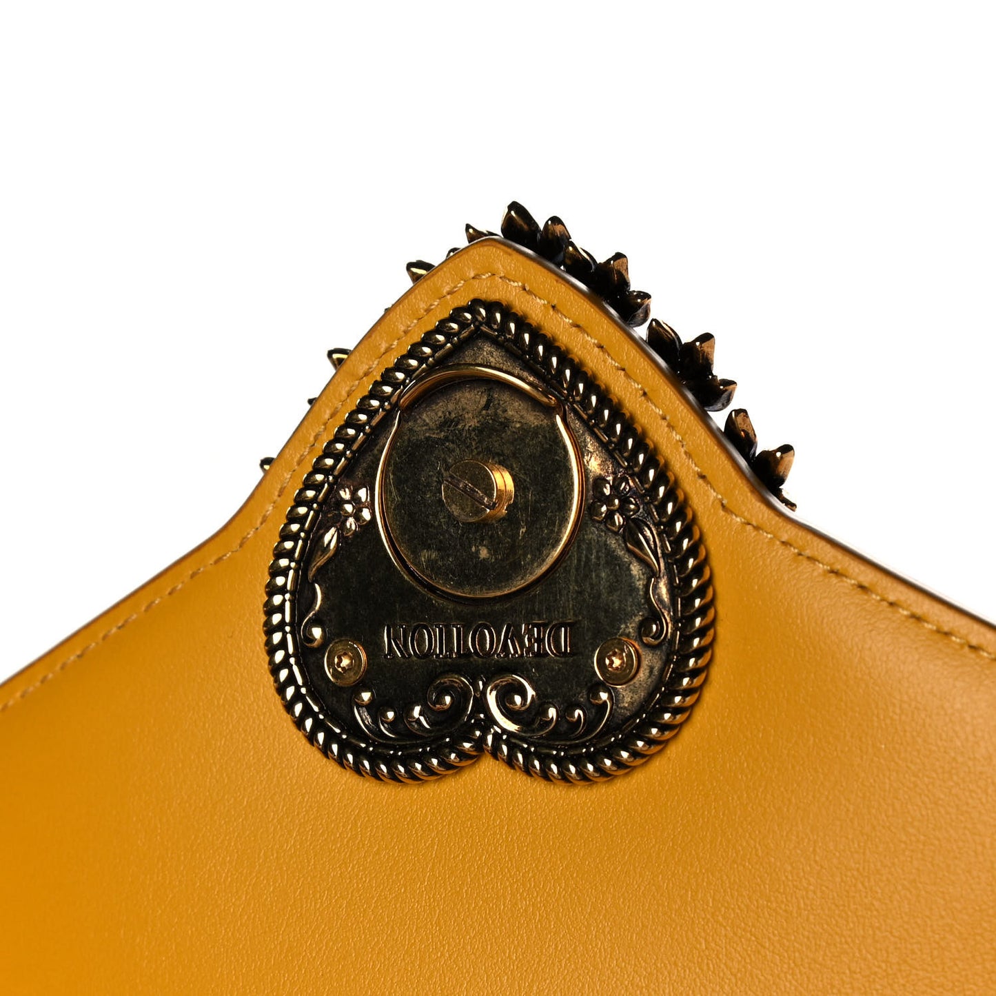 Smooth Calfskin Devotion Envelope Phone Bag Senape