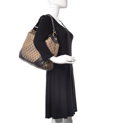 Gucci Monogram Medium Charlotte Hobo Brown 2 of 15