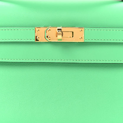 Hermes Swift Kelly Pochette Clutch Vert Comics 9 of 12