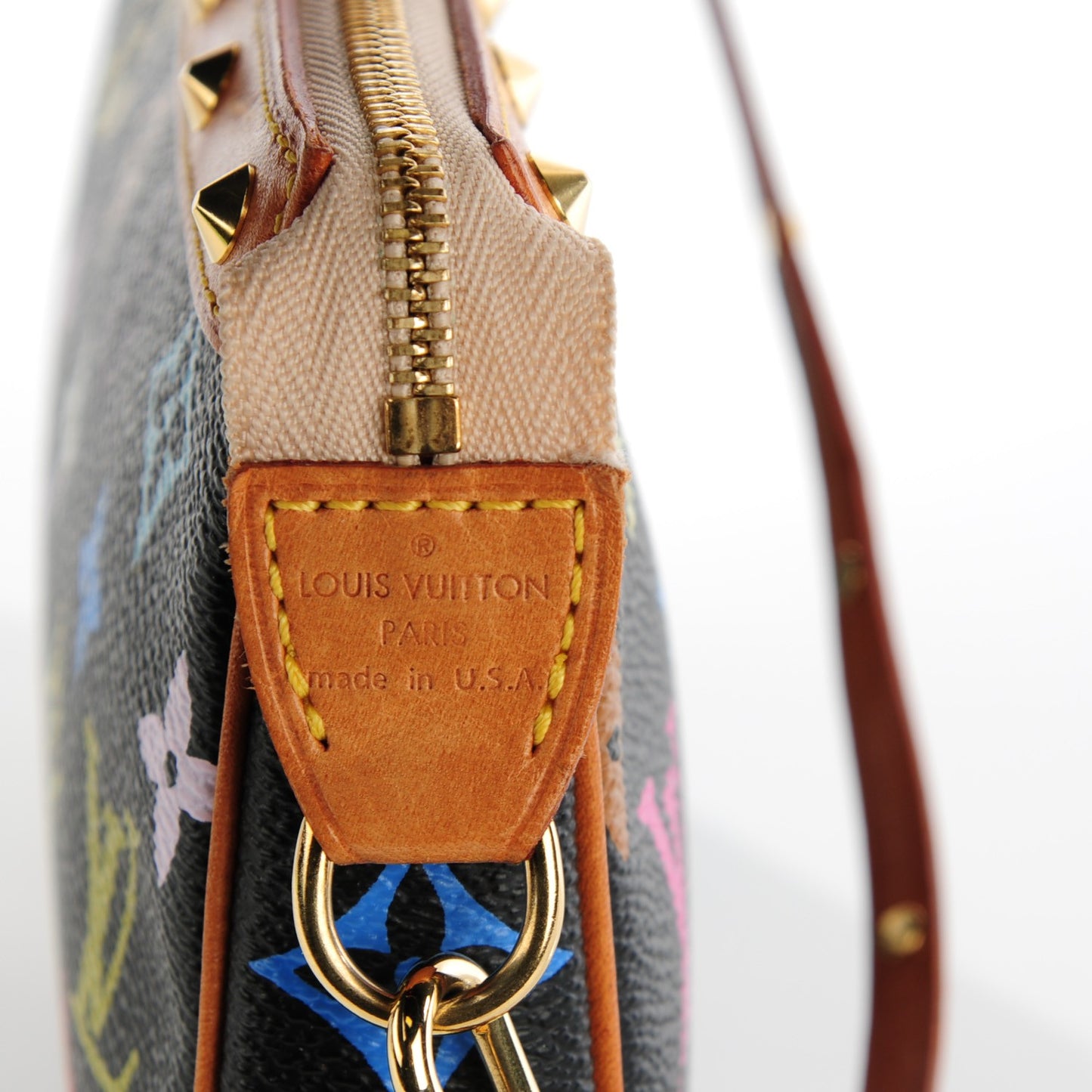 Monogram Multicolor Pochette Accessories Black