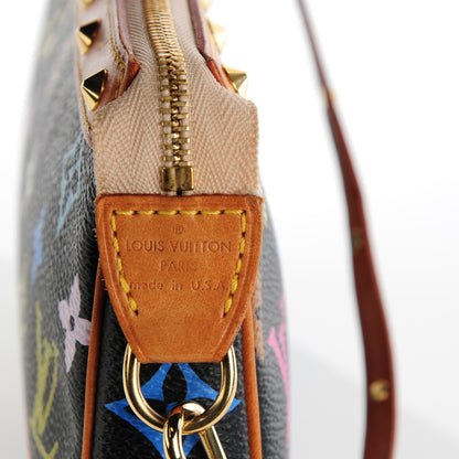 Louis Vuitton Monogram Multicolor Pochette Accessories Black 6 of 9