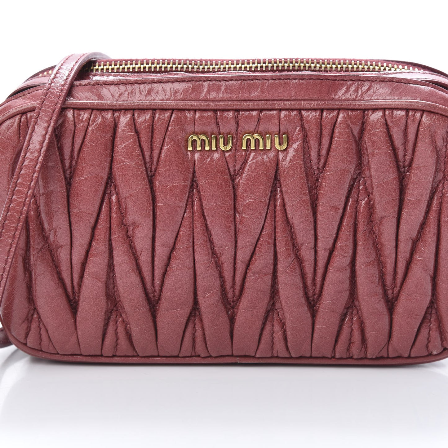 Nappa Matelasse Double Zip Pochette Clutch Loto