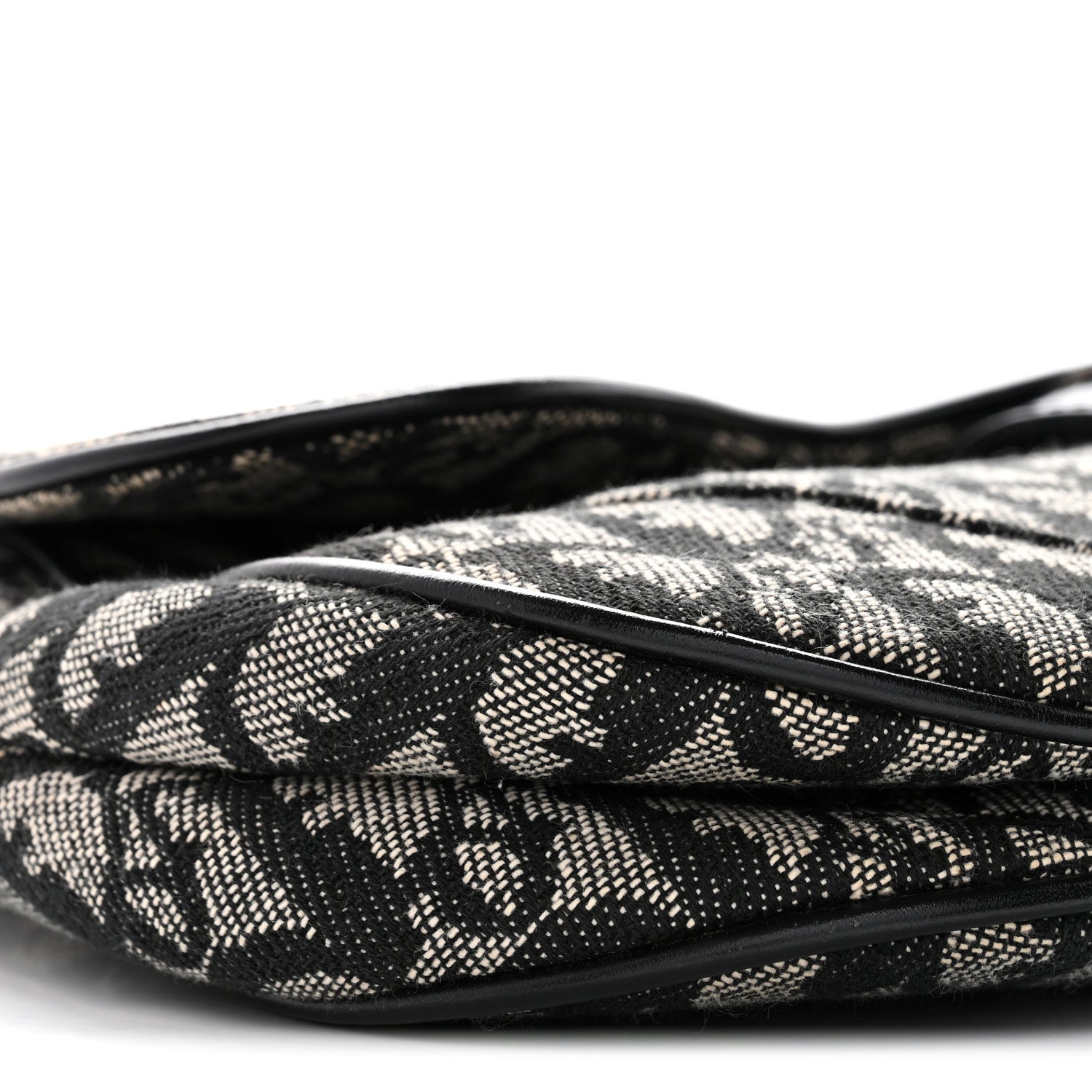 Christian Dior Monogram Saddle Bag Black 9 of 15