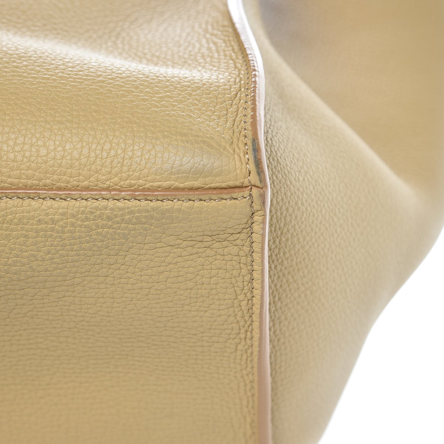 Supple Grained Calfskin Small Big Bag Sand