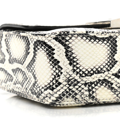Givenchy Calfskin Snake Embossed Small 4G Crossbody Black White 9 of 10