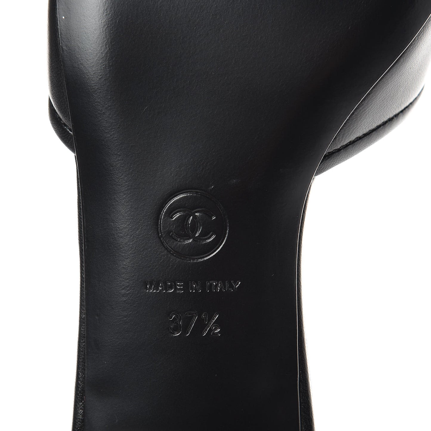 Lambskin Camellia Sandal Mules 37.5 Black