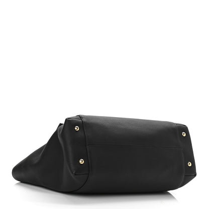 Salvatore Ferragamo Grained Calfskin Bitter Pocket Tote Black 4 of 10