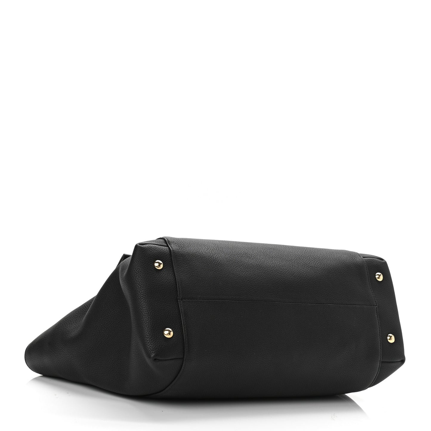 Grained Calfskin Bitter Pocket Tote Black